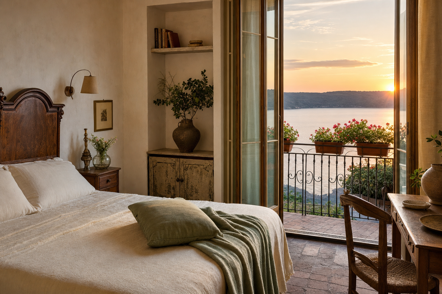 Atelier Sul Lago B&B — camera con balcone vista lago diretta