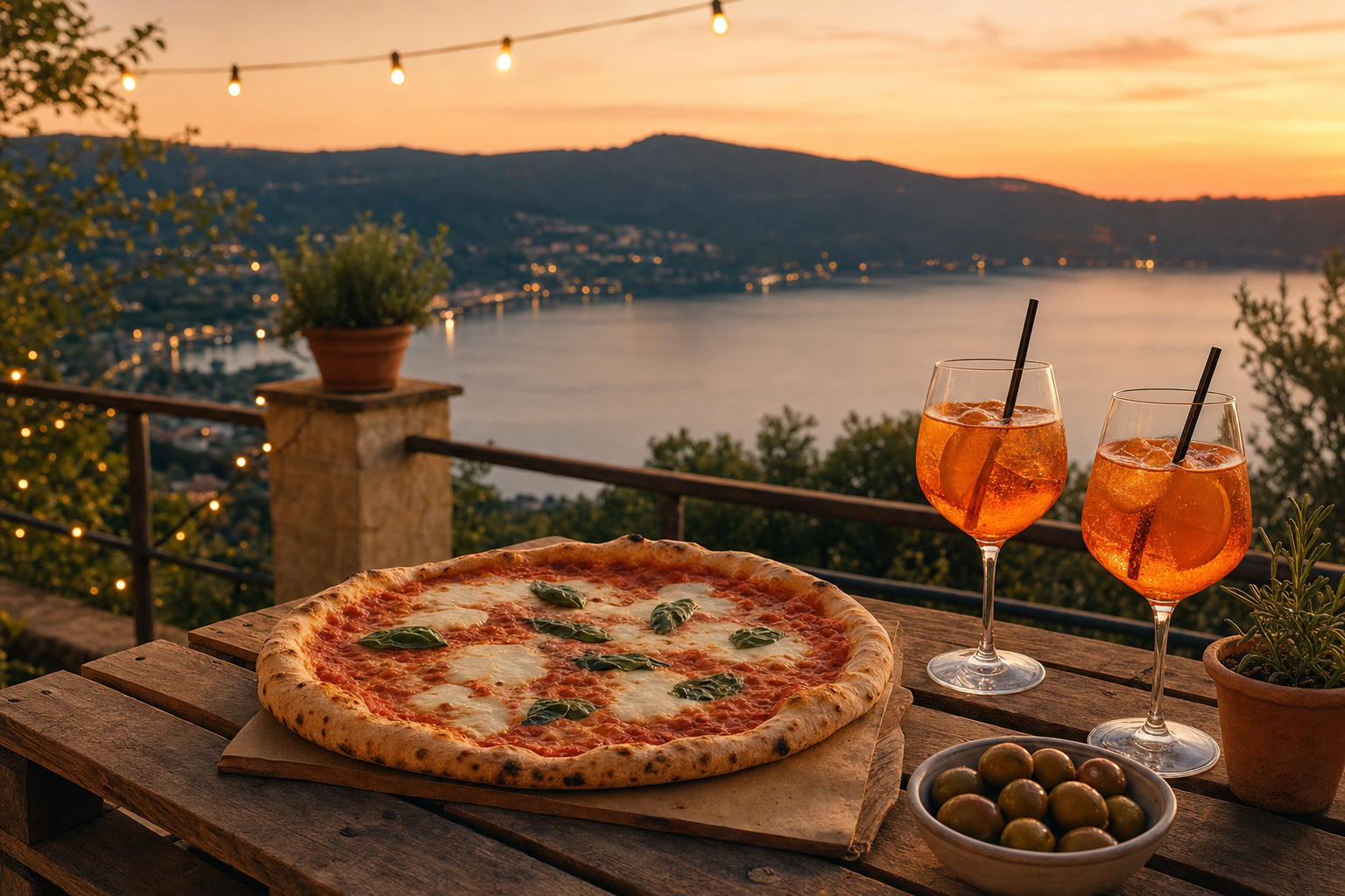 Da Agnese — trattoria pizzeria sulla spiaggia del Lago Albano