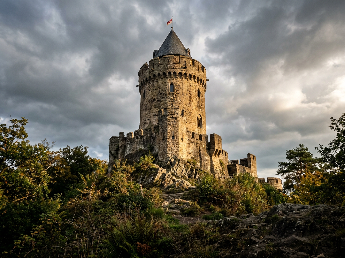 Torre merlata medievale della rocca dei Savelli